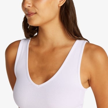  Calvin Klein Label Kadın Beyaz Bra