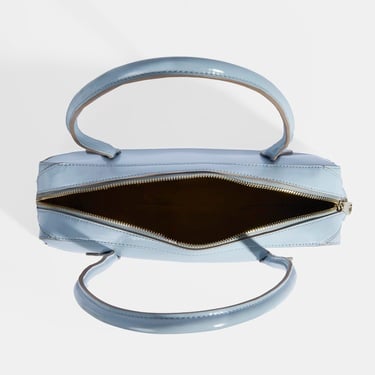  Limited Edition Mavi Kadın Yaprak Detaylı Deri Omuz Çantası