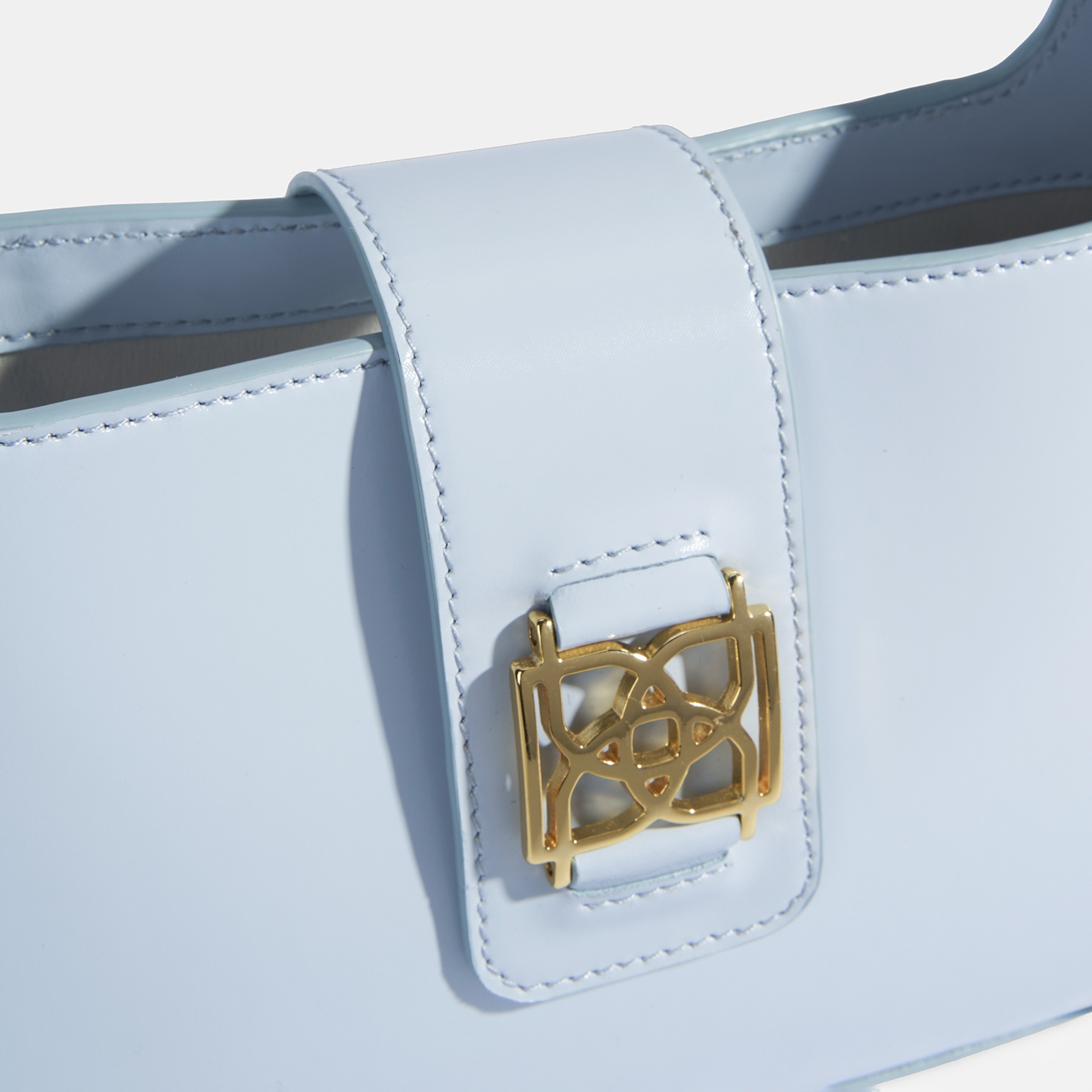 Mavi Kadın Deri Omuz Çantası