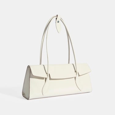  Bej Kadın Yaprak Detaylı Deri Omuz Çantası