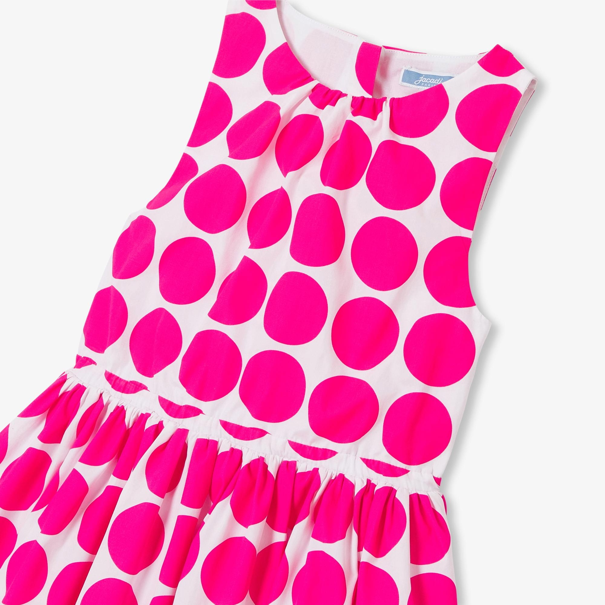 Jacadi Paris Kız Çocuk Puantiyeli Kolsuz Elbise