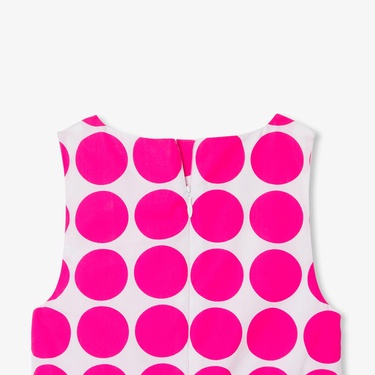  Jacadi Paris Kız Çocuk Puantiyeli Kolsuz Elbise