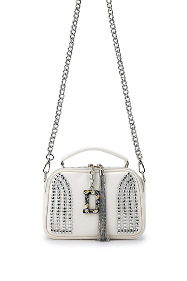  Tamer Tanca Kadın Vegan Beyaz Omuz Çanta