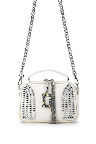  Tamer Tanca Kadın Vegan Beyaz Omuz Çanta