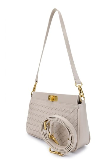  Tamer Tanca Kadın Vegan Bej Omuz Çanta