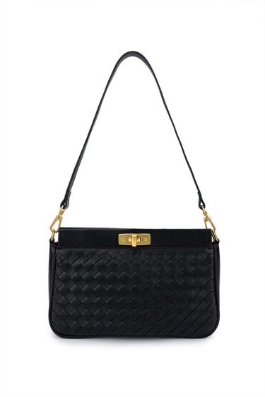  Tamer Tanca Kadın Vegan Siyah Omuz Çanta