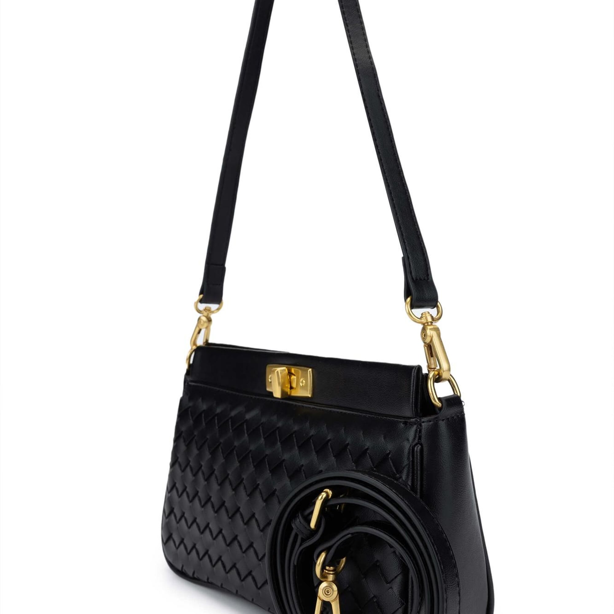 Tamer Tanca Kadın Vegan Siyah Omuz Çanta