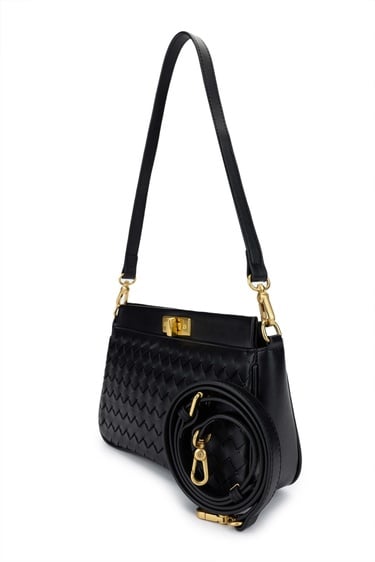  Tamer Tanca Kadın Vegan Siyah Omuz Çanta