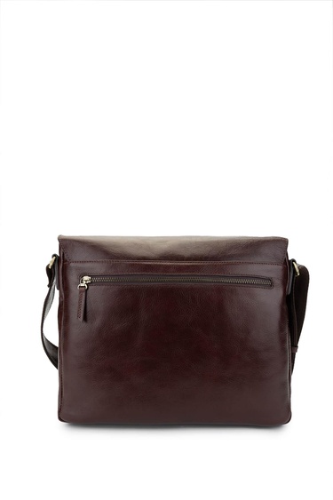  Tamer Tanca Erkek Hakiki Deri Kahverengi Postacı Çanta