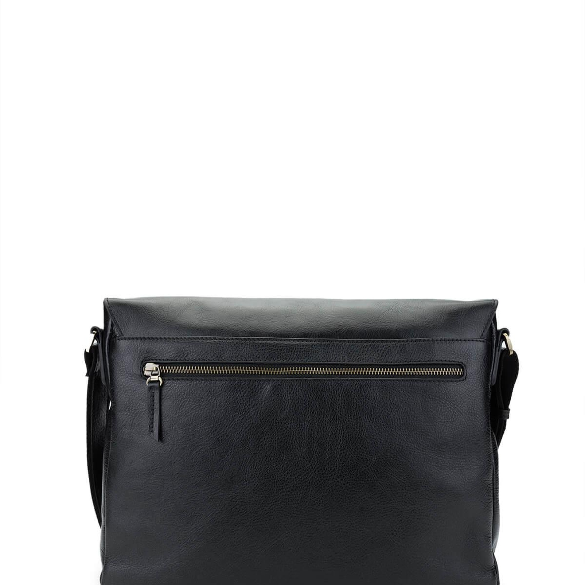 Tamer Tanca Erkek Hakiki Deri Siyah Deri Postacı Çanta