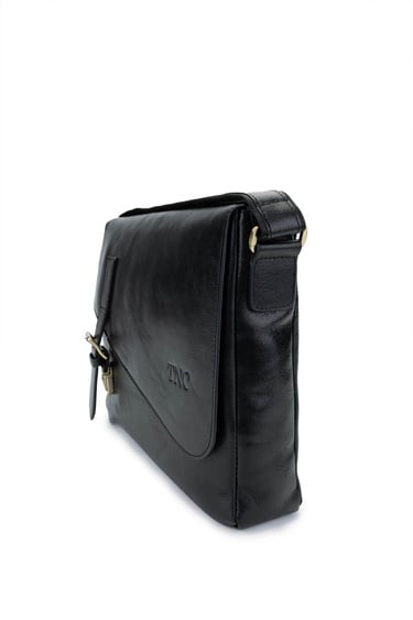  Tamer Tanca Erkek Hakiki Deri Siyah Deri Postacı Çanta