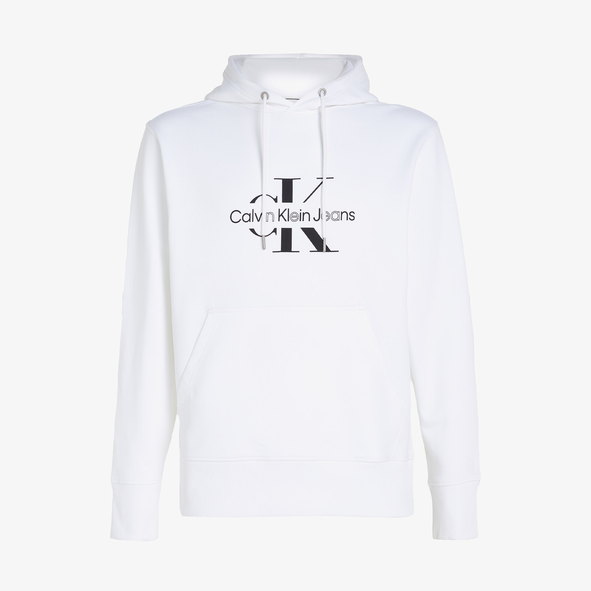 Calvin Klein Jeans Diffused Erkek Beyaz Sweatshirt