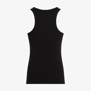  Calvin Klein Graphic Slim Kadın Siyah Kolsuz T-Shirt