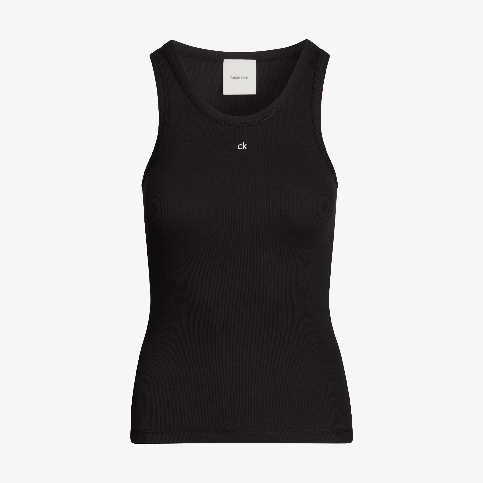 Calvin Klein Graphic Slim Kadın Siyah Kolsuz T-Shirt