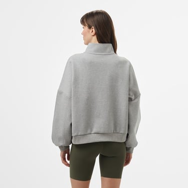  Vans Loose Mock Neck Kadın Gri Sweatshirt