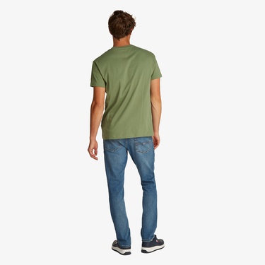 Tommy Jeans Reg Dna Graphic Ext Erkek Yeşil T-Shirt