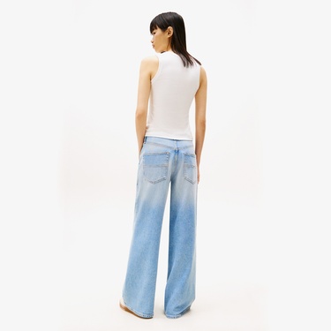  Tommy Jeans Essential Rib Tank Ext Kadın Beyaz T-Shirt