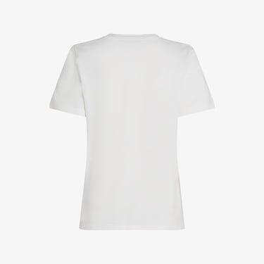  Tommy Hilfiger Reg Script Kadın Beyaz T-Shirt