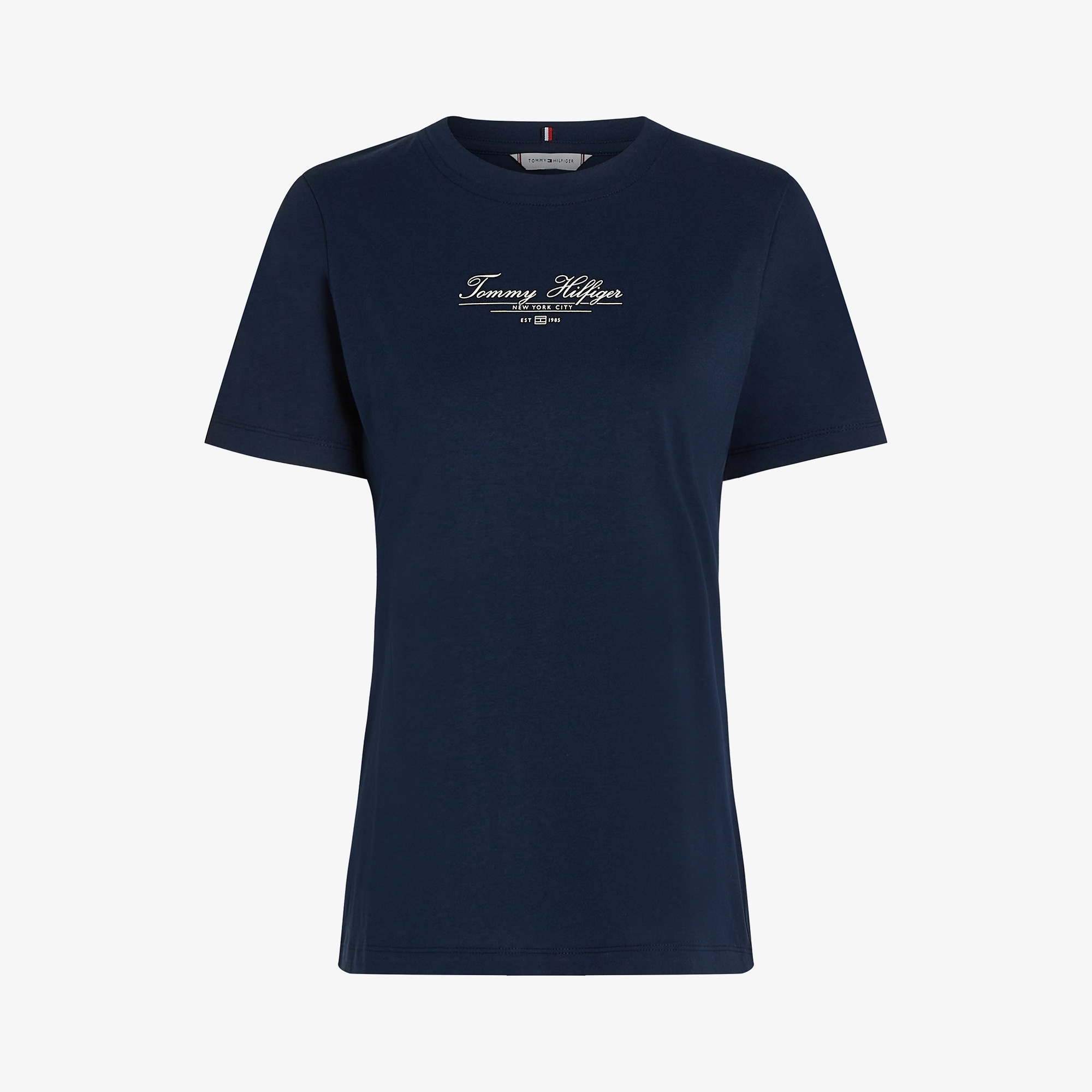 Tommy Hilfiger Reg Script Kadın Lacivert T-Shirt