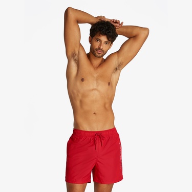  Tommy Hilfiger Medium Drawstring Erkek Kırmızı Mayo