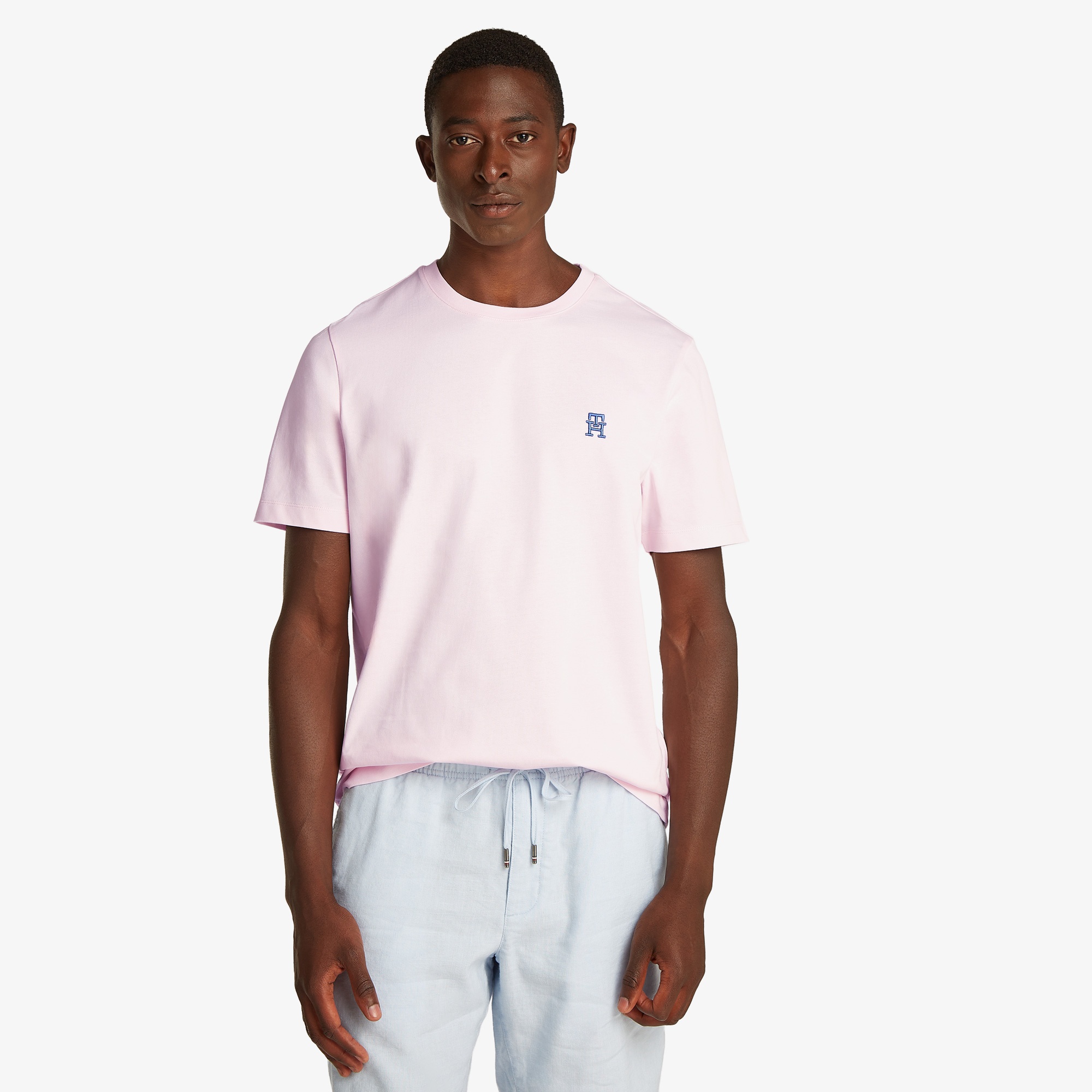 Tommy Hilfiger Monogram Imd Erkek Pembe T-Shirt