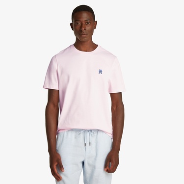  Tommy Hilfiger Monogram Imd Erkek Pembe T-Shirt