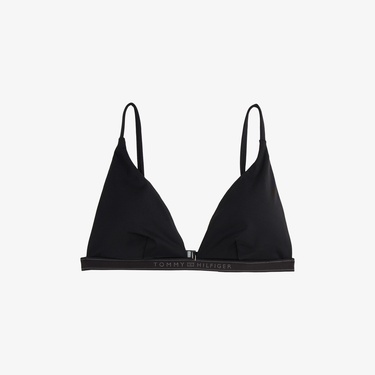  Tommy Hilfiger Triangle Fixed Rp Kadın Siyah Bikini üstü