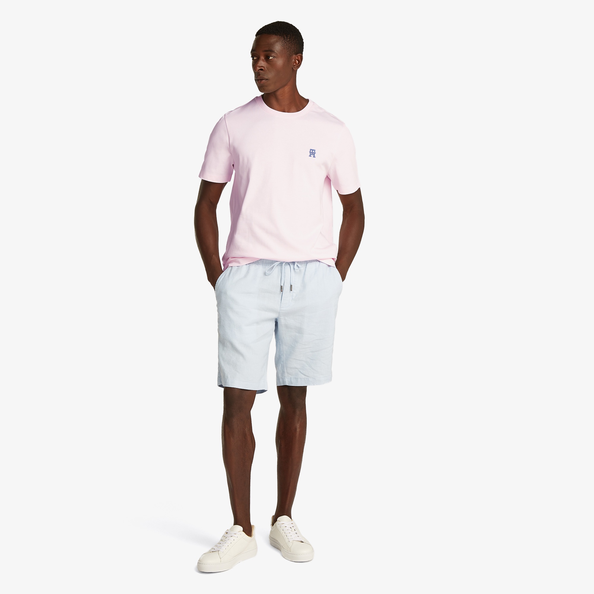Tommy Hilfiger Monogram Imd Erkek Pembe T-Shirt