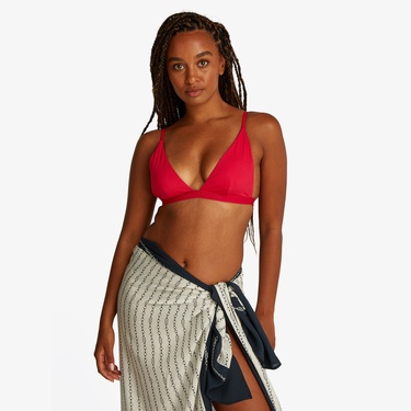  Tommy Hilfiger Triangle Fixed Rp Kadın Pembe Bikini Üstü