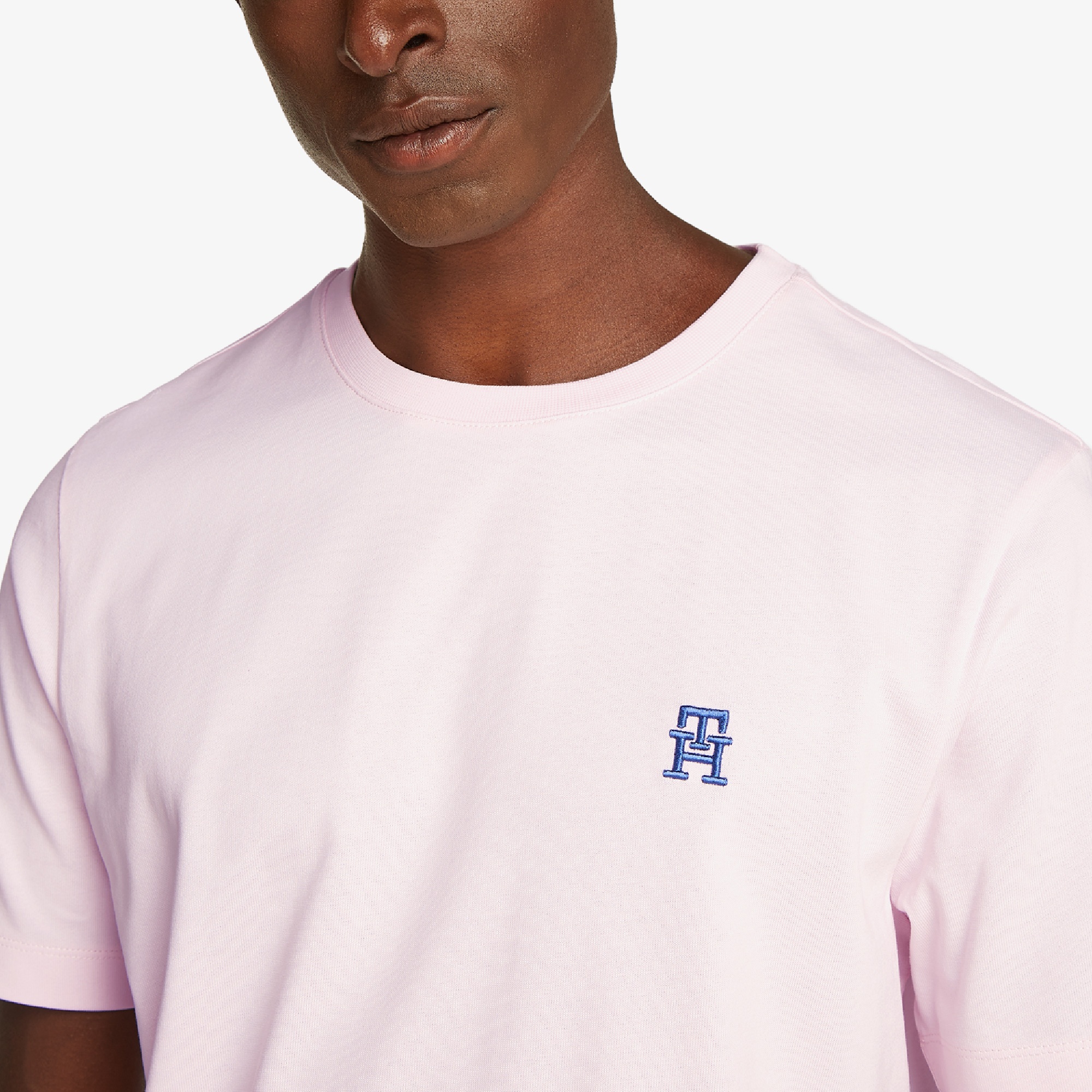 Tommy Hilfiger Monogram Imd Erkek Pembe T-Shirt