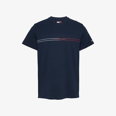  Tommy Jeans Slim Entry Graphic Ext Erkek Lacivert T-Shirt