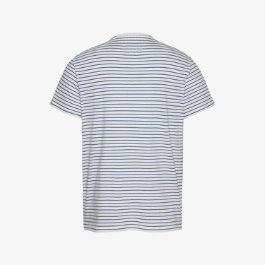  Tommy Jeans Slim Stripe Erkek Mavi T-Shirt