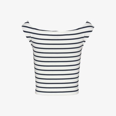  Tommy Jeans Boat Neck Kadın Beyaz T-Shirt