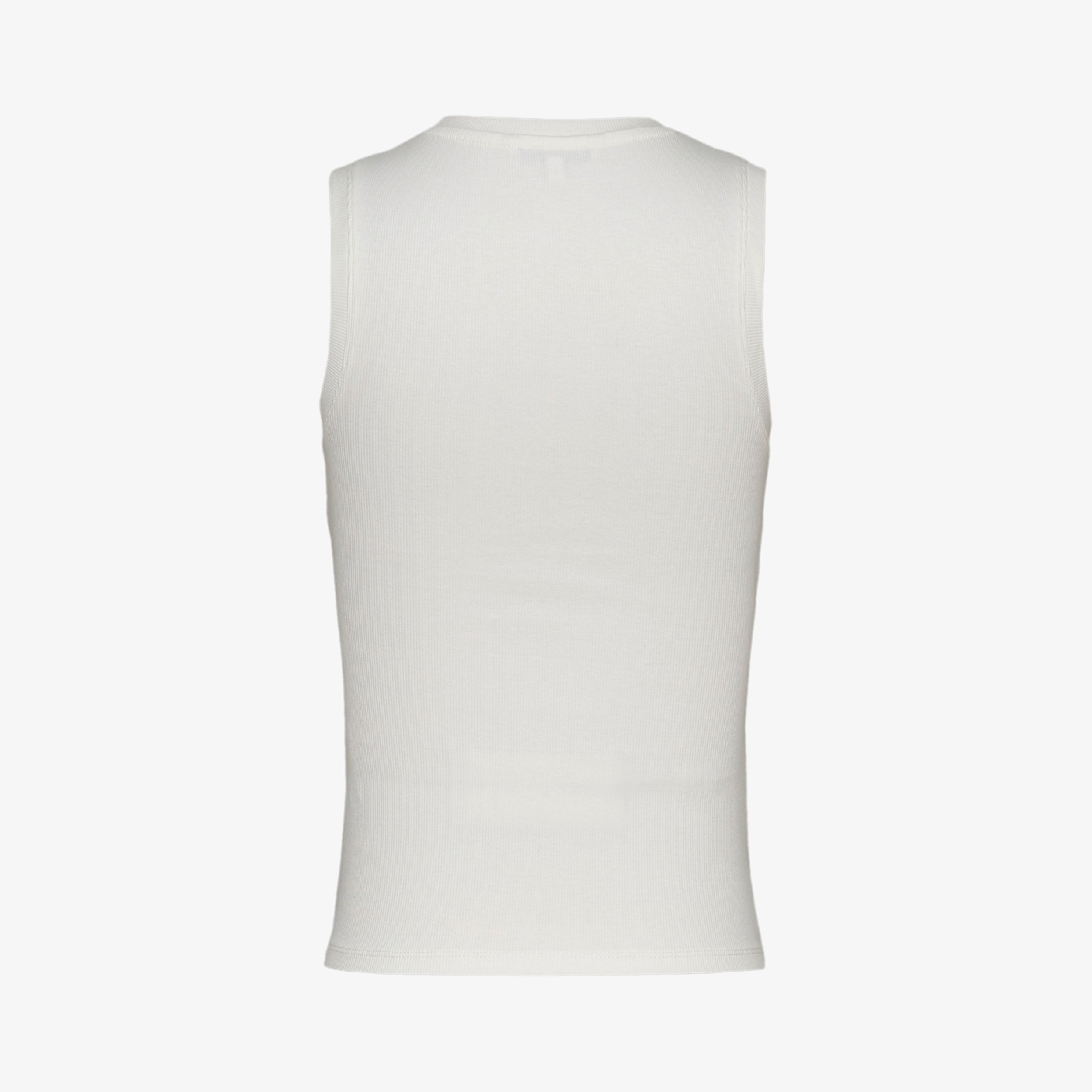 Tommy Jeans Essential Rib Tank Ext Kadın Beyaz T-Shirt
