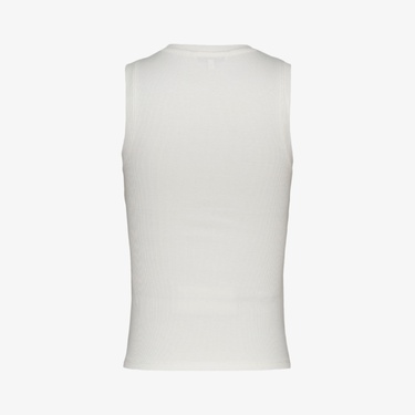  Tommy Jeans Essential Rib Tank Ext Kadın Beyaz T-Shirt