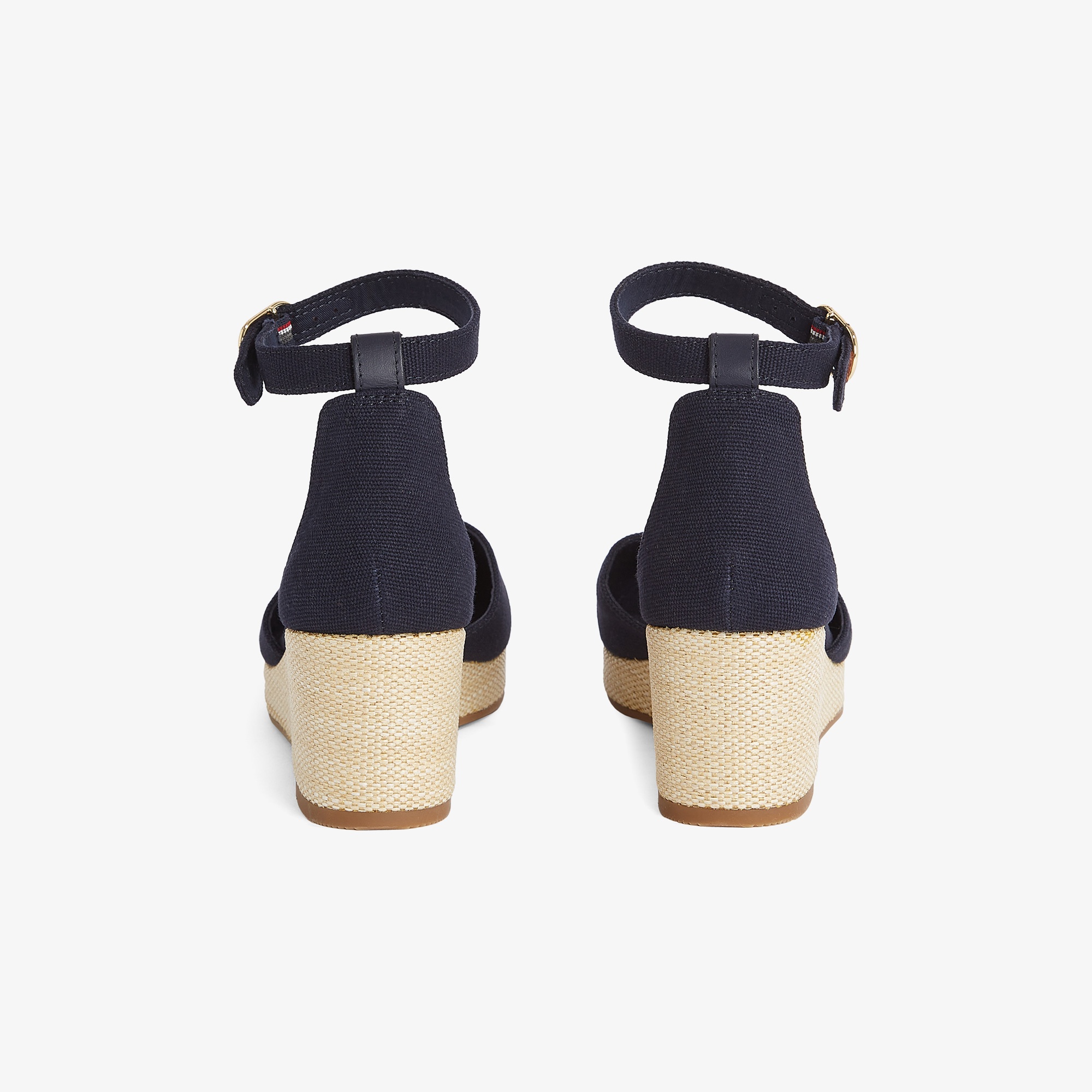 Tommy Hilfiger Flag Closed Toe Mid Wedge Kadın Lacivert Sandalet