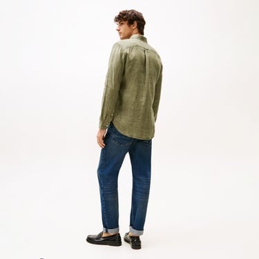  Tommy Hilfiger Pigment Erkek Yeşil Gömlek