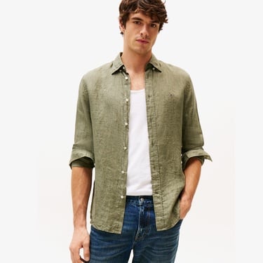  Tommy Hilfiger Pigment Erkek Yeşil Gömlek