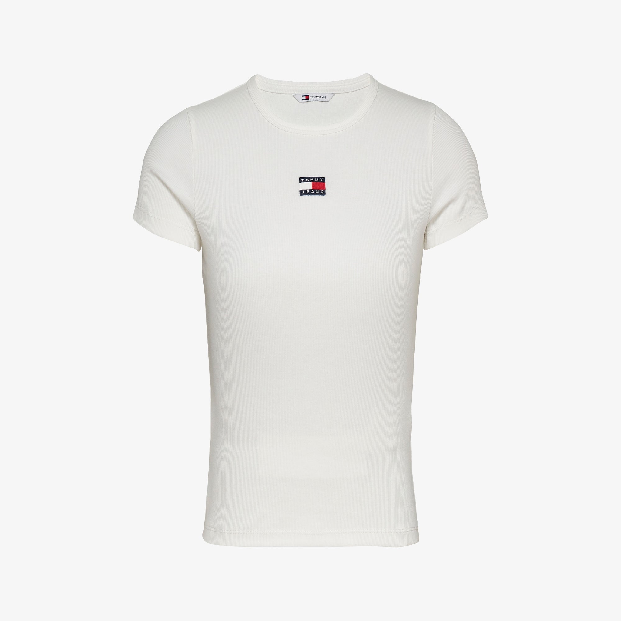 Tommy Hilfiger Badge Kadın Beyaz T-Shirt