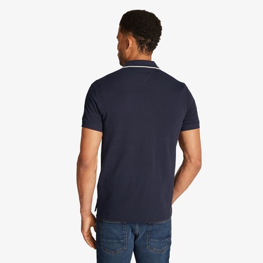  Tommy Hilfiger Left Chest Graphic Reg Erkek Mavi Polo