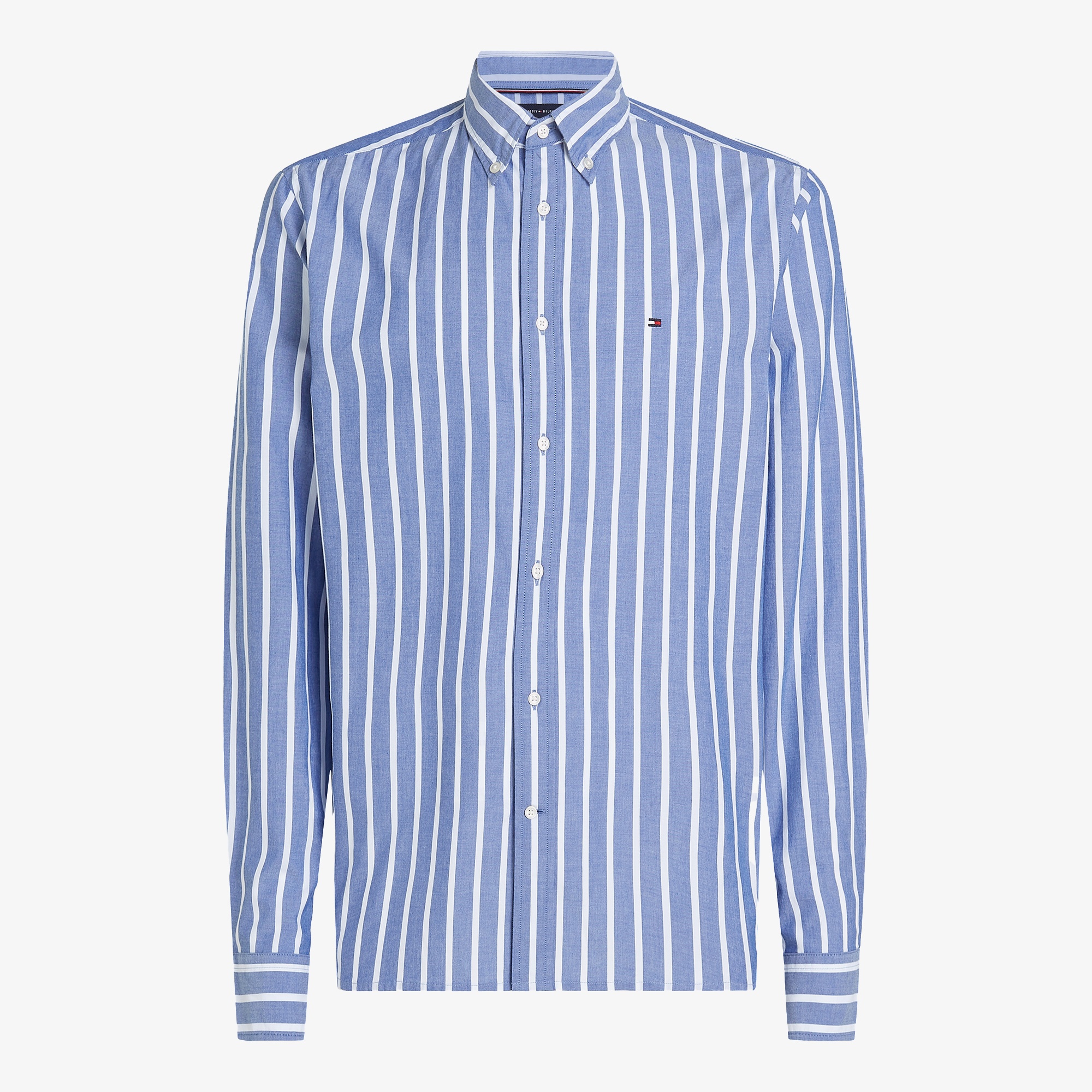 Tommy Hilfiger Flex Poplin Nautical Erkek Mavi Gömlek