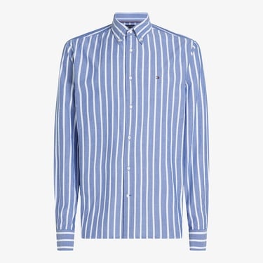  Tommy Hilfiger Flex Poplin Nautical Erkek Mavi Gömlek