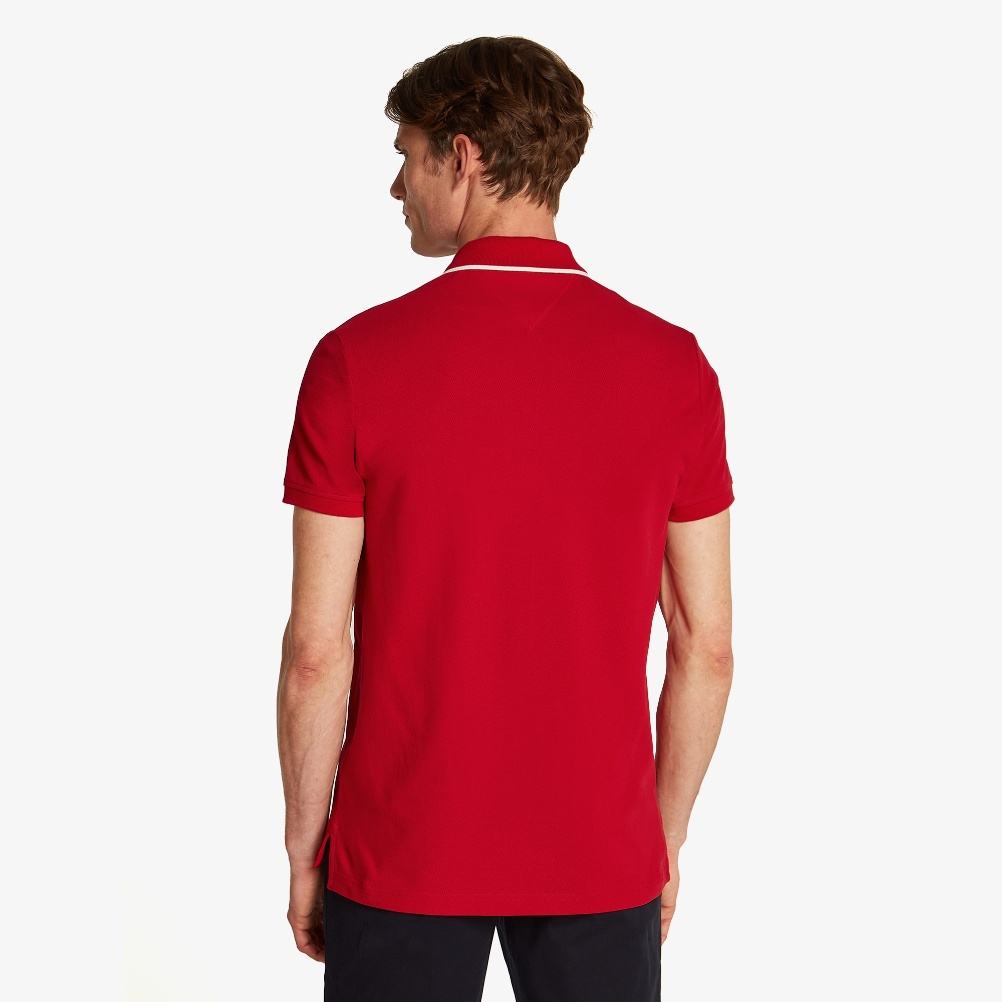 Tommy Hilfiger Left Chest Graphic Reg Erkek Kırmızı Polo