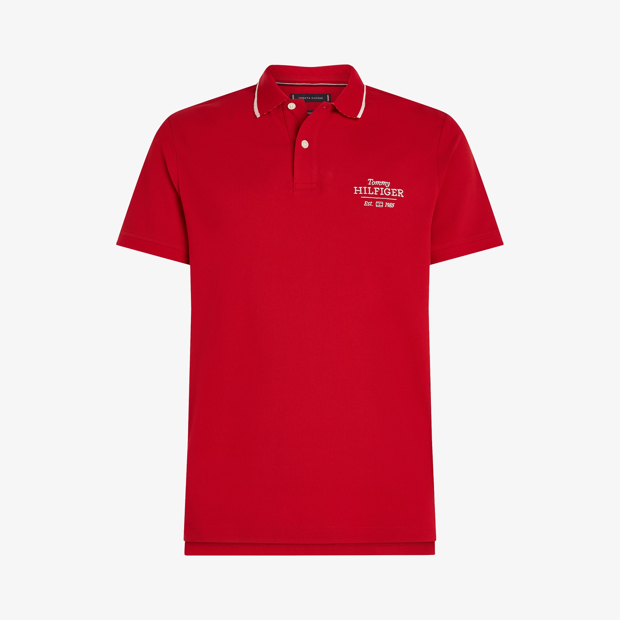 Tommy Hilfiger Left Chest Graphic Reg Erkek Kırmızı Polo