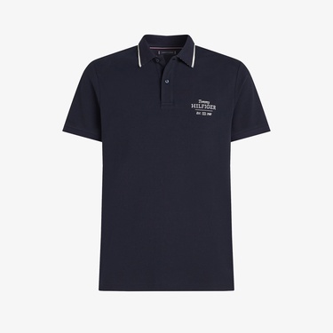  Tommy Hilfiger Left Chest Graphic Reg Erkek Mavi Polo