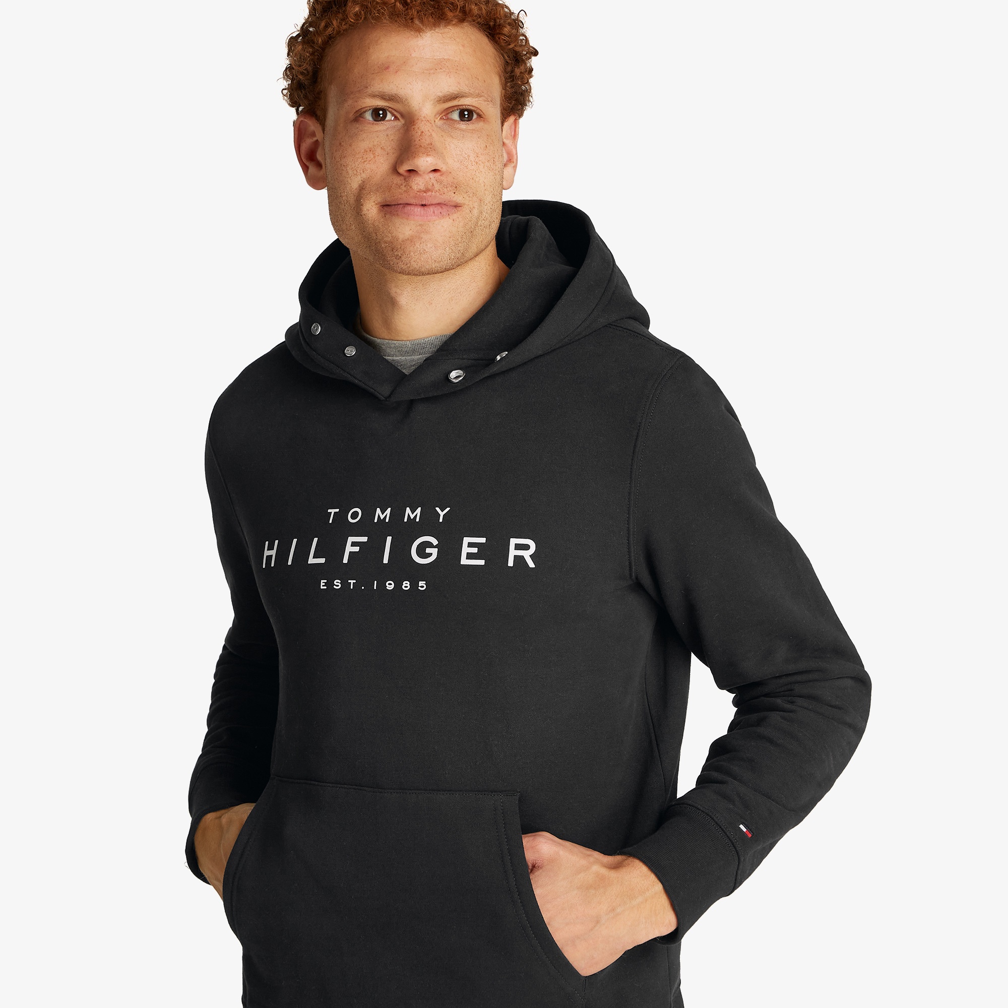 Tommy Hilfiger Erkek Siyah Sweatshirt