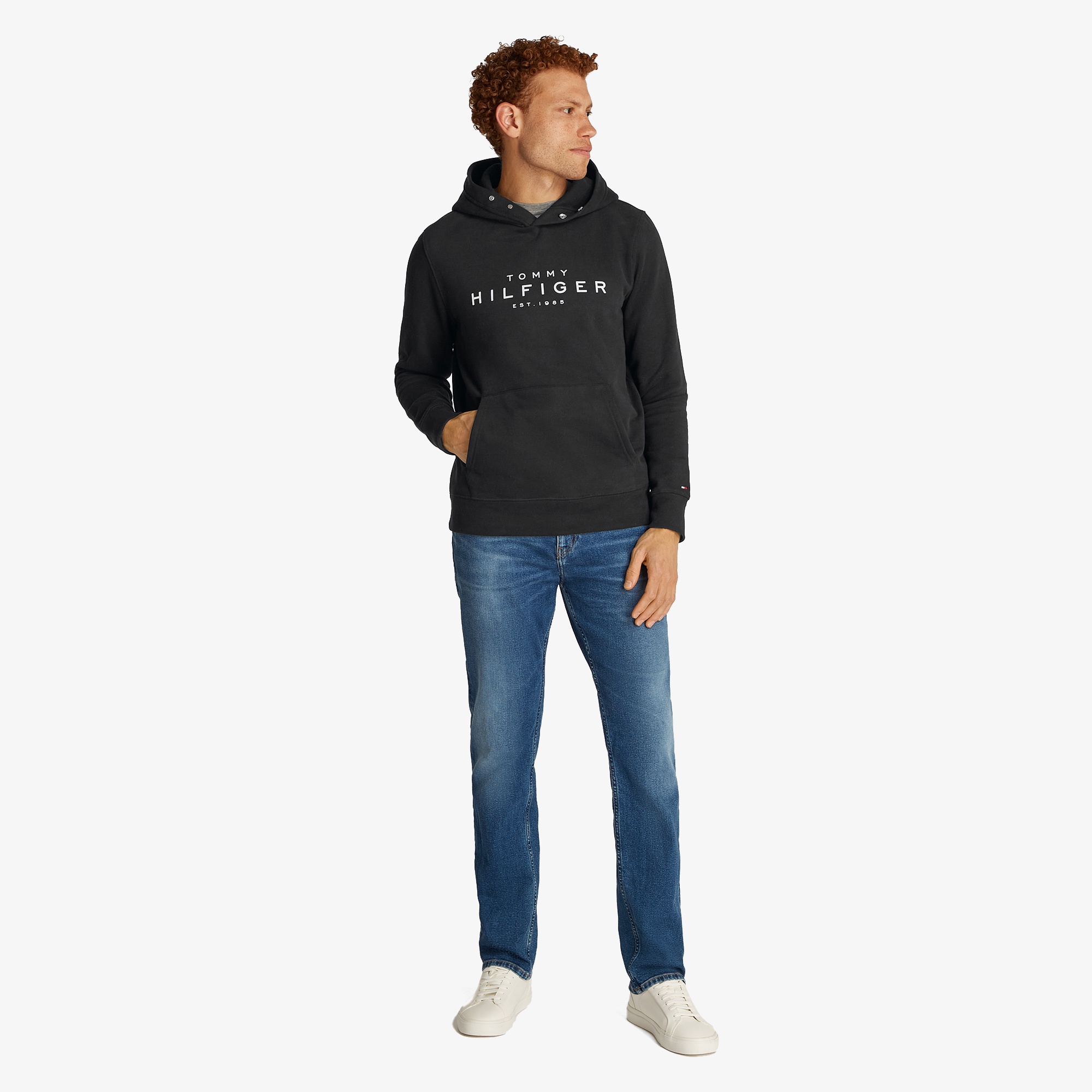 Tommy Hilfiger Erkek Siyah Sweatshirt