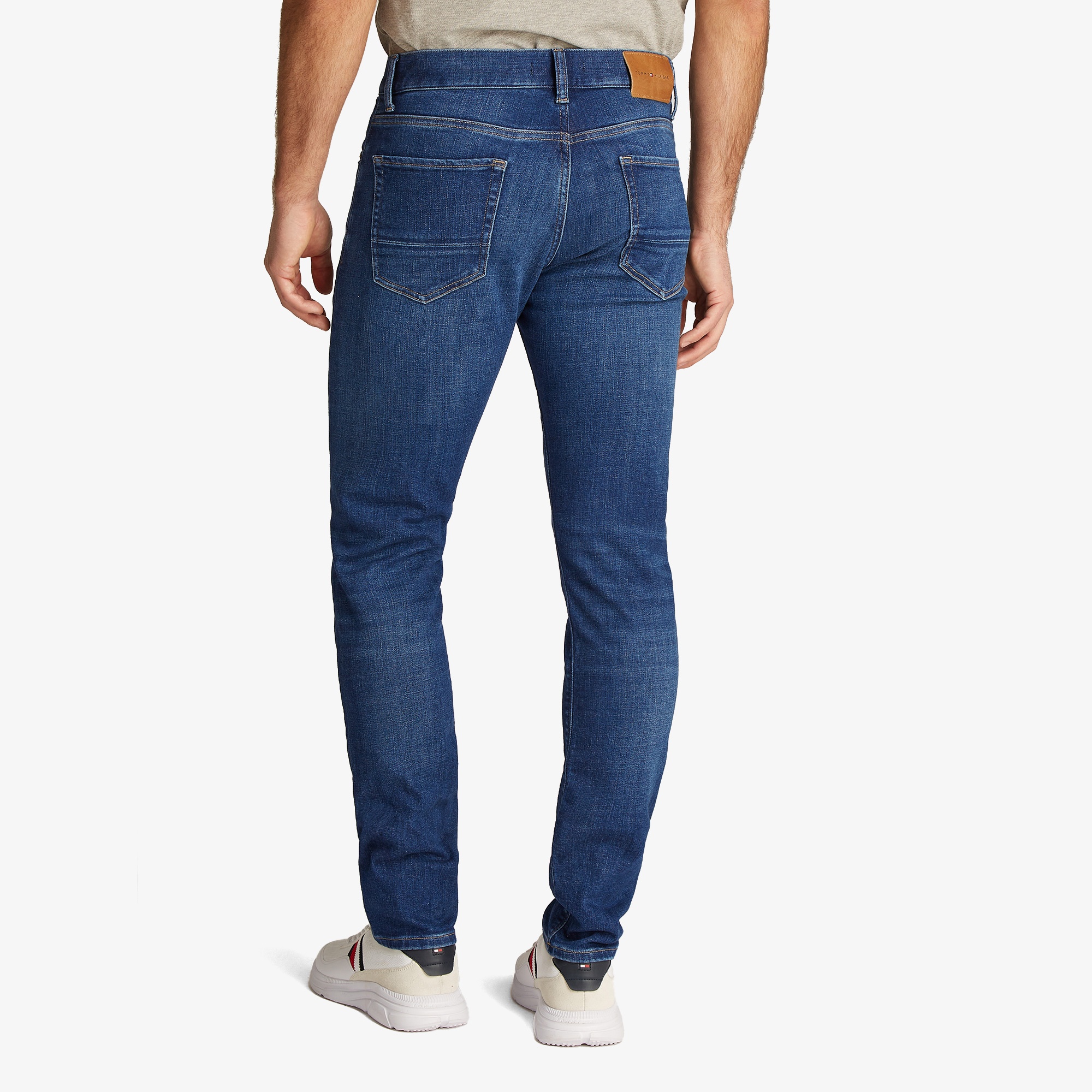 Tommy Hilfiger Slim Bleecker Texas Indigo Erkek Lacivert Jean
