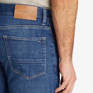  Tommy Hilfiger Slim Bleecker Texas Indigo Erkek Lacivert Jean