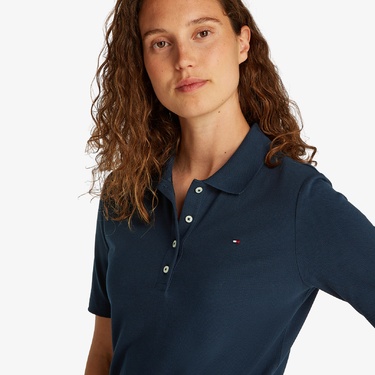  Tommy Hilfiger 1985 Reg Pique Kadın Lacivert Polo